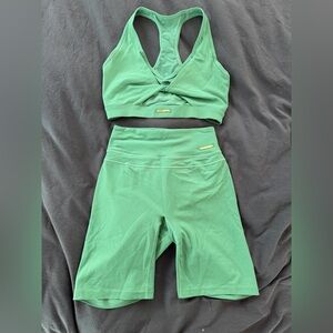 Gymshark x Whitney Simmons Green Workout Set